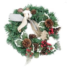 Christmas Decorations Wreath Simulation Door Hanging Window Props Background Tree Accessories