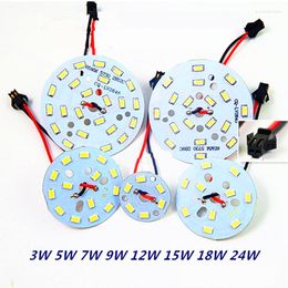 Board Welded Female Wires Led Bulb Lamp For Ceiling 5W 7W 9W 12W 18W Aluminium Plate Base With SMD5730 5630