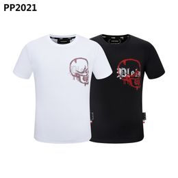 PLEIN BEAR T SHIRT Mens Designer Tshirts Brand Clothing Rhinestone PP Skull Men T-SHIRT ROUND NECK SS STONES Classical Hip Hop Streetwear Tshirt Top Tees PB 160642