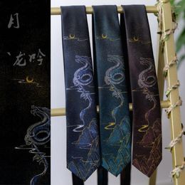 Party Masks Men Cosplay Ties Anime Uniform Black College Clothing Adult Student Accessories Necktie Christmas Gifts