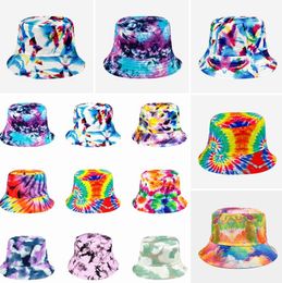 Many Styles Tie-dye Bucket Hat Classic Designer Graffiti Hat For Women Fashion New Autumn Spring Fisherman Hats Sun Caps