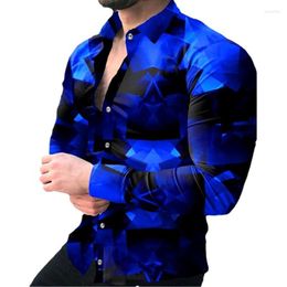 Men's Casual Shirts Tops Shirt Men For Fashion Clothing Spring Autumn Elegant Clothes Long Sleeve Print Bastet Cardigan