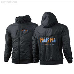 2022 nova jaqueta masculina top jaqueta moda masculina roupas ao ar livre engraçado blusão com capuz fino casaco com capuz TRAPSTAR