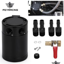 Fuel Tank Pqy - M16X1.5 Inlet Outlet 2-Port Compact Baffled Oil Catch Can Tank Pqy-Tk91 Drop Delivery 2022 Mobiles Motorcycles Parts Dhw4C