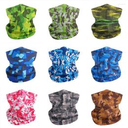 Bandanas Camouflage Bandana For Cycling Hiking Fishing Running Undercap Scarf Breathable Face Gaiter Headscarf Balaclava Men Women