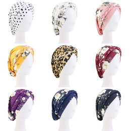Handmade Braided Turban Cap Bohemia Head Wraps Muslim Women Inner Hijab Headscarf Hair Loss Chemo Caps Casual Hair Accessories