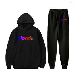 Men's Hoodies 2022 Casual Loose Sweatshirt Unisex Two Piece Set Hoodie Jogger Pant Harajuku Streetwear Fashion Clothes Women Sets