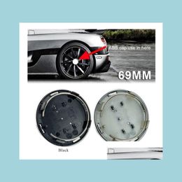 Wheel Covers 80Pcs 69Mm Car Styling Wheel Centre Cap Hub Ers Badge 4B0601170A For A3 A4 A5 A6 A7 A8 S4 S6 Accessories Drop Delivery 2 Dhi5B