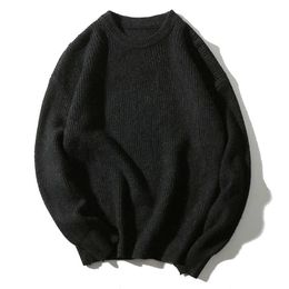 Men's Sweaters Sweter Kasual Baru 2022 Pria Slim Fit Rajutan Pullover Mode Leher-o Cetak Huruf Pakaian Luar Lengan Panjang G221010