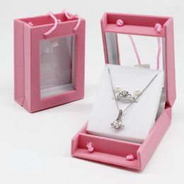 Jewellery Pouches Velvet Set Boxes Travel Necklace Storage Display Case Engagement Wedding Jewellery Earring Gift Box Organise Wholesale