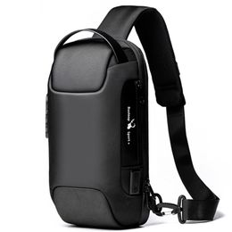 Waist Bags Men's Waterproof USB Oxford Crossbody Antitheft Shoulder Sling Multifunction Short Travel Messenger Chest Pack For Male 221010