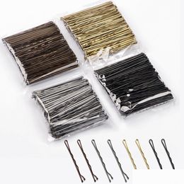 Bead Making Tools Bead Making Tools 100 Pcs 4 Colours 5Cm Hair Clip Lady Hairpins Curly Wavy Grips Hairstyle Women Pins Styling Hairs Dhxvg
