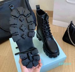 boots autumn and winter 2022 brand new lace up side zipper Martin boots women's P Boots