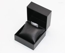 Watch Boxes Black PU Leather Storage Box Case Luxury Holder Jewelry Gift Men Wrist
