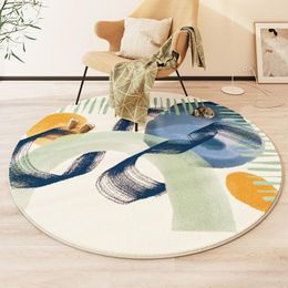 Carpets Round Imitation Cashmere Living Room Rugs Large Area Decoration Bedroom Carpet Simple Sofa Coffee Table Study Lounge Rug