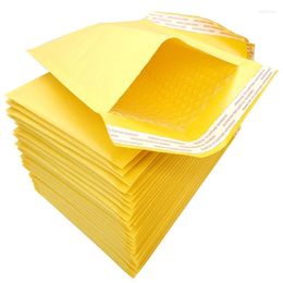 Gift Wrap 10 PCS/Lot180x230mm Kraft Paper Bubble Envelopes Bags Mailers Padded Envelope With Mailing Bag Drop