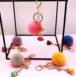 Facile da trasportare Keechchains creativo divertente adorabile peluche giocattoli palloni da bowknot fruit gcollo gancio gancio galleggiante regalo per donne per donne