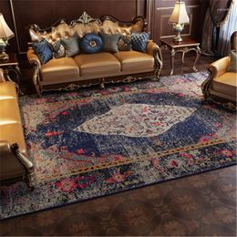 Carpets Large Luxury Centre Area Rug Maroc Tappeti Persian Green Carpet American Country Retro Ethnic Rugs Coffee Table Floor Mats