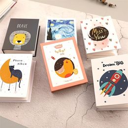 Frames 7 Inch Po Album 100 Pockets Picture Storage Scrapbooking Sticker Case Cartoon Po Album Book Frame for Children Gift 221010