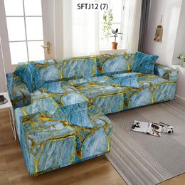 Chair Covers Marble Line Style Sofa Cover Abstract Geometric Decor Couch For Living Room Furniture Two And Three Seat Case