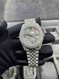 2023 Accept Customization Men Luxury Watch Iced Out VVS Watch Bling Diamond Watch6MF17KR1