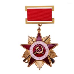 Brooches The Patriotic War Medal Badge Soviet Union Order Russia Red Star Brooch Vintage USSR Communist Military Jewellery