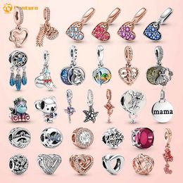 925 Sterling Silver Dangle Charm Women Beads High Quality Jewelry Gift Wholesale pine nuts Colorful Rainbow Bruno the Unicorn Bead Fit Pandora Bracelet DIY 155541