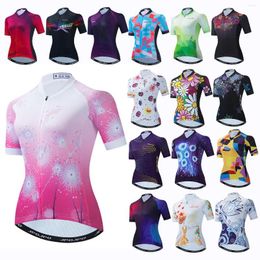 Racing Jackets Summer Cycling Jerseys Women Bike Jersey Short Sleeve Clothing Riding MTB Ropa Ciclismo Tops Bicycle Clothes