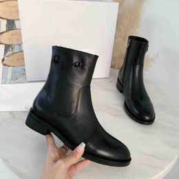 Classic Women Winter Boots.Top Quality Black Genuine Leather Low Heels Boot knee over boots.women outdoor warm shoes birthday party dress