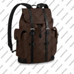 CHRISTOPHER PM Backpack High Quality Mens Backpack Designer Backpacks Damier Printed Backpack Travel luggage Genuine Leather Bag P213C
