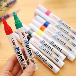 علامات ملونة مقاومة للماء علامة القلم الإطارات الإطارات المعدنية للوجه المعدني أقل