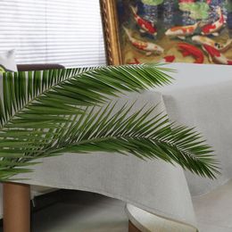 Table Cloth Tablecloth Tropical Plants Green Leaves House Restaurant Wedding Home Decorations Picnic Mat On The Round For Gift