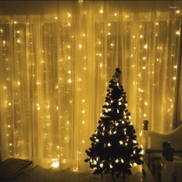 Strings 3M 2M 224 LED Icicle String Lights Xmas Outdoor Lighting Home For Wedding/Party/Curtain/Garden Decoration 110V/220V