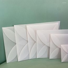 Gift Wrap 50pcs Vintage Translucent Sulfuric Acid Paper Invitation Diy Envelope Frosted Transparent Multi Size Optional