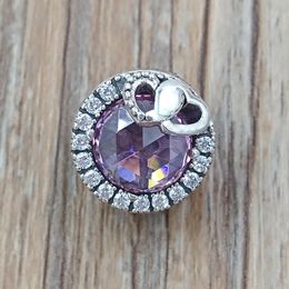 925 Sterling Silver Beads Pink Charms Fits European Pandora Style Jewellery Bracelets & Necklace AJC1239 AnnaJewel