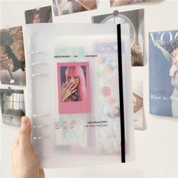 Frames A5 Kpop Binder Pocards Holder Ins Album Book 3 Inch Instax Album Heart Po Card Album Student School Stationery 221010