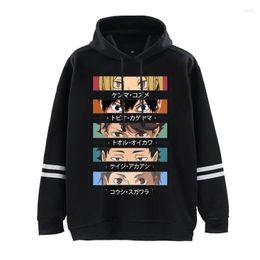 Men's Hoodies Haikyuu Anime Kageyama Eyes Print Mens Hoodie Sweatshirts Fall Winter Hip Hop Streetwear Unisex Sudaderas