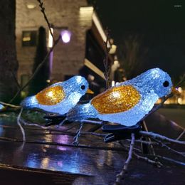 Strings LED Solar Bird String Lights Fairy Garland Street Landscape Lamps Animal Shape Lighting Tree Decoration For Garden Yard