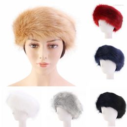 Berets Faux Fur Headband With Elastic For Women's Winter EarmuffBerets BeretsBerets