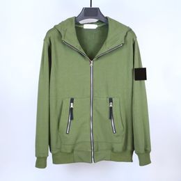 topstoney brand hoodies Stone metal cardigan zip Pockets Embroidered narrow brim and oval back Island hoodie Size M-2XL 03