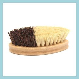 Cleaning Brushes Bamboo Sisal Palm 2 In 1 Cleaning Brush Vegetables Fruits Kitchen Pot Dish And Bowl Brushes Drop Delivery 2021 Home Dhmor