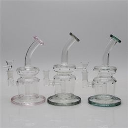 9Inches Glass Bong Hookahs Heady Dab Rig Bubbler smoke pipe Waterpipe