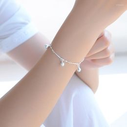 Anklets Everoyal Trendy 925 Sterling Silver Bracelets For Women Party Accessories Fashion Bells Anklet Girl Bride Wedding Jewelry