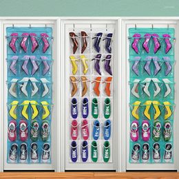 Clothing Storage 24 Slots Shoes Rack Non-woven Door Bag Behind The Wall Multi-layer Holder