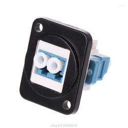 D-Type LC Optical Fiber Straight Connector Chassis Mounting Socket Extension Module Jack-Modular M03 21 Dropship