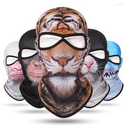 Bandanas Men Outdoor Balaclava Motorcycle Ski Mask 3D Animal Hood Hat Hepper -защита от ветра теплый