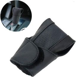 Interior Accessories Leather Car Gear Shift Knob Cover Protection Gearbox Automatic Transmission Driving Control Protector Styling