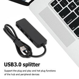 Ultra-thin Hub USB 3.0 Dock Station 4 Port Extender High Speed For Computer Laptop Desktop PC Adapter