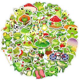 50PCS Cute frog stickers Cartoon for Teen Kids Water Bottle Cool Waterproof Decal for Girl Laptop Bicycle