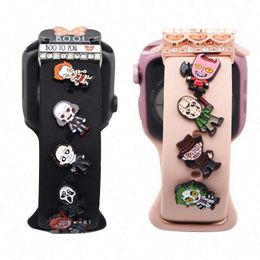 Shoe Parts Accessories Wholesale Jewellery Rabbit Ms mouse Metal charms for apple watch band Hard enamel watch charm